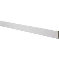 15x91 mm. fodpanel hvidmalet fyr -