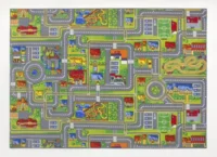 Gulvtæppe med vejbaner - Play City