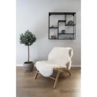 Lammeskind, imiteret hvid 60x180 cm.