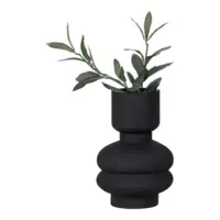 Vase, sort glas