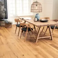 Timberman Plank, Eg Accent børstet hvid - REST 3 M2