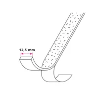 Safety indlæg 12,5 mm. selvklæbende
