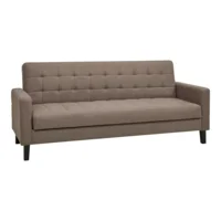 Milton Sovesofa, brun med sorte ben