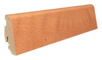 Fodpanel til trægulv, Bøg dampet, 19x58 mm. Oliebehandlet