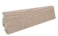 Fodpanel til trægulv, Eg Tobaksgrå, 19x58 mm. Oliebehandlet